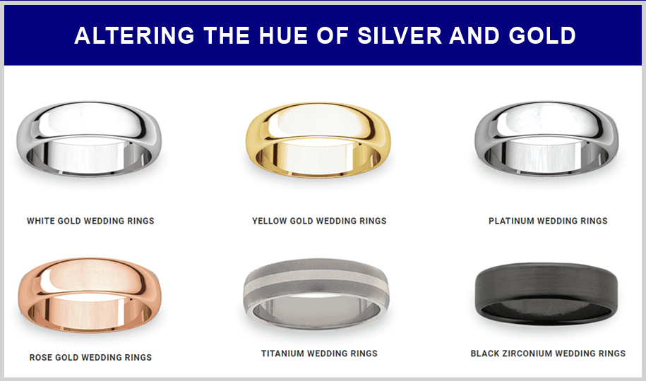 Altering the hue of silver and gold - Jewelry Photo Editing service